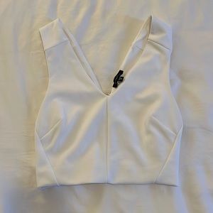 White crop top